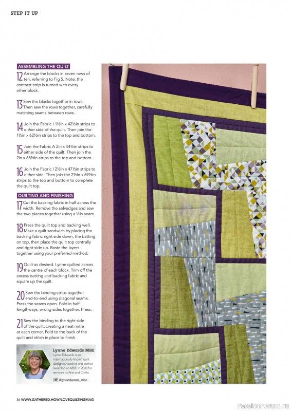 Коллекция проектов для рукодельниц в журнале «Love Patchwork & Quilting №157 2025»