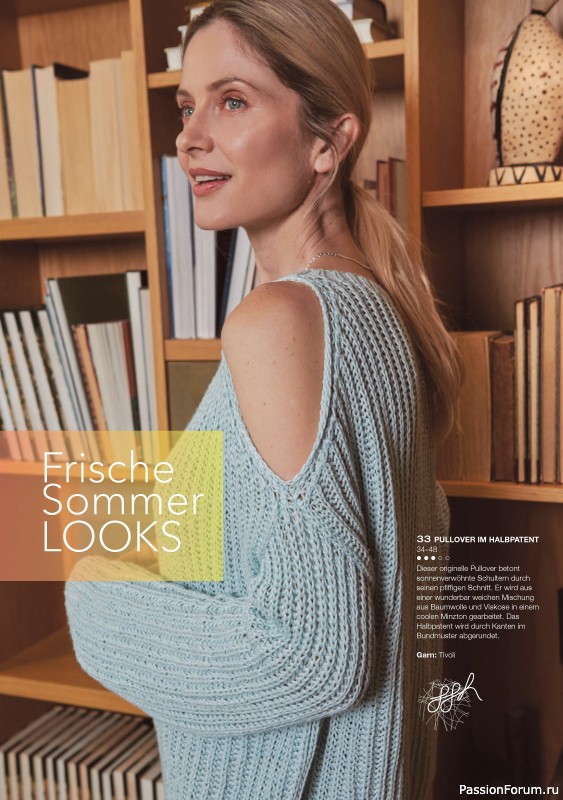 Вязаные модели в журнале «Burda Stricken №3 2021»