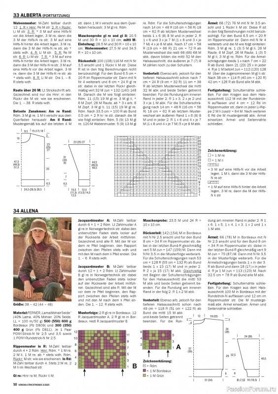 Вязаные модели в журнале «Verena Stricktrends №3 2025»