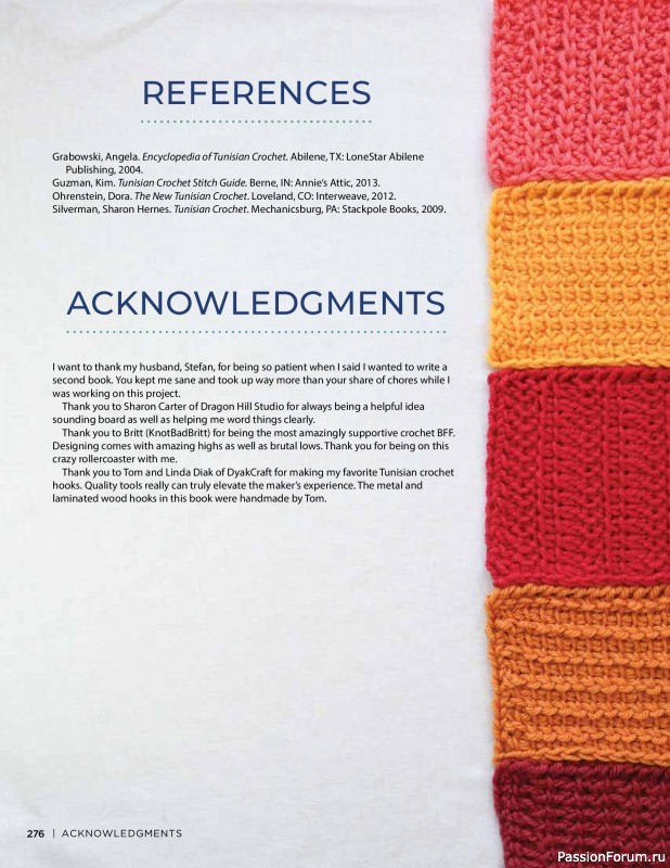 Вязаные проекты в книге « Tunisian Crochet». Продолжение 2