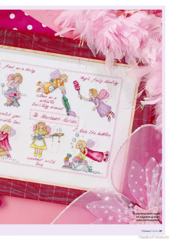 Коллекция вышивки в журнале «Ultimate CrossStitch Faries - November 2025»