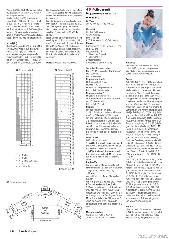 Вязаные модели в журнале «Burda Stricken №3 2025»