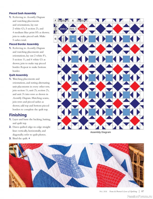 Коллекция проектов для рукодельниц в журнале &laquo;Love of Quilting - Fall 20266&raquo;