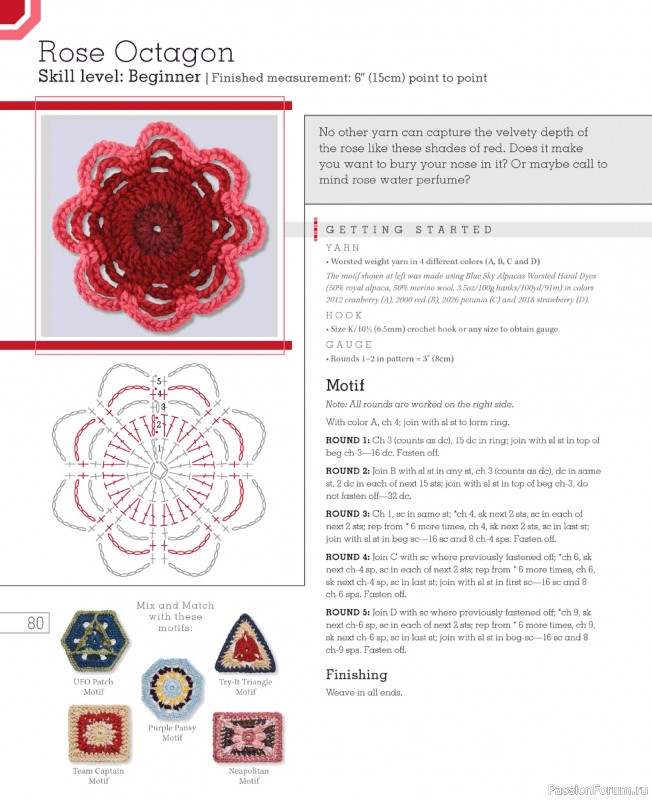 Вязаные проекты в книге «Go Crochet! Afghan Design Workshop».