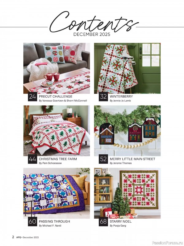 Коллекция проектов для рукодельниц в журнале «American Patchwork & Quilting №197 2025»