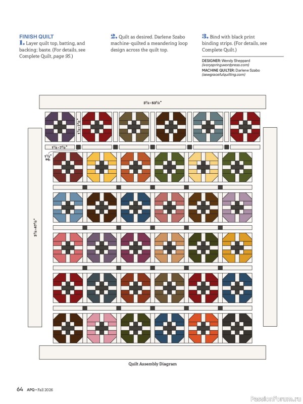 Коллекция проектов для рукодельниц в журнале «American Patchwork & Quilting №201 2026»