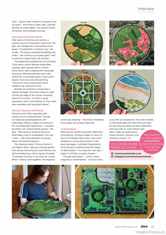 Коллекция проектов для рукодельниц в журнале «Stitch Magazine №157 2025»