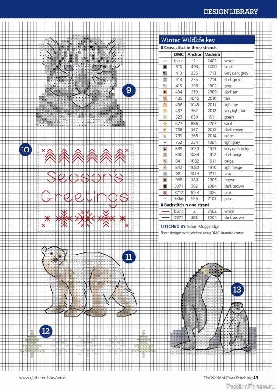 Коллекция вышивки в журнале «The World of Cross Stitching №364 2025»