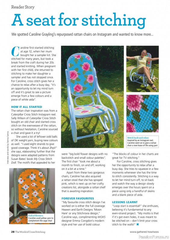 Коллекция вышивки в журнале «The World of Cross Stitching №367 2025»