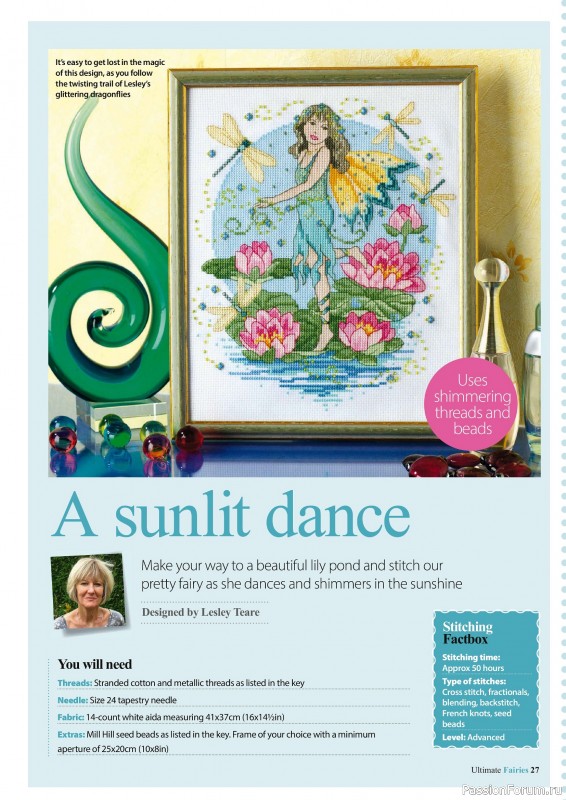 Коллекция вышивки в журнале «Ultimate CrossStitch Faries - November 2025»