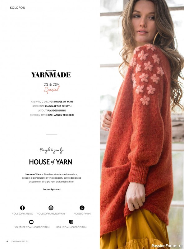 Вязаные проекты в журнале &laquo;Yarnmade №1 2020 Spring & Summer&raquo;