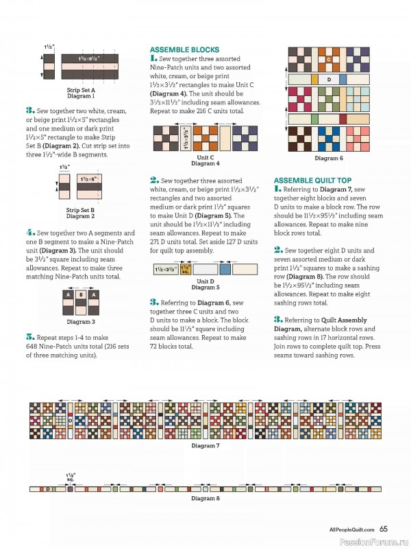 Коллекция проектов для рукодельниц в журнале «American Patchwork & Quilting №198 2025»