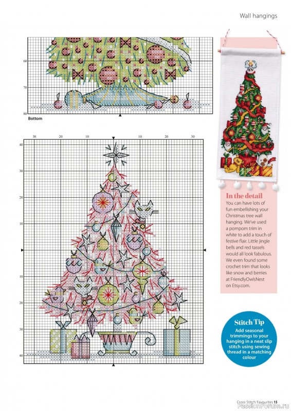 Коллекция вышивки в журнале «Cross Stitch Favourites - Christmas 2023»