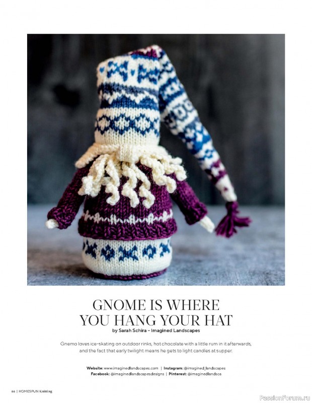 Вязаные проекты спицами в журнале «Homespun Knitting №3 2022»