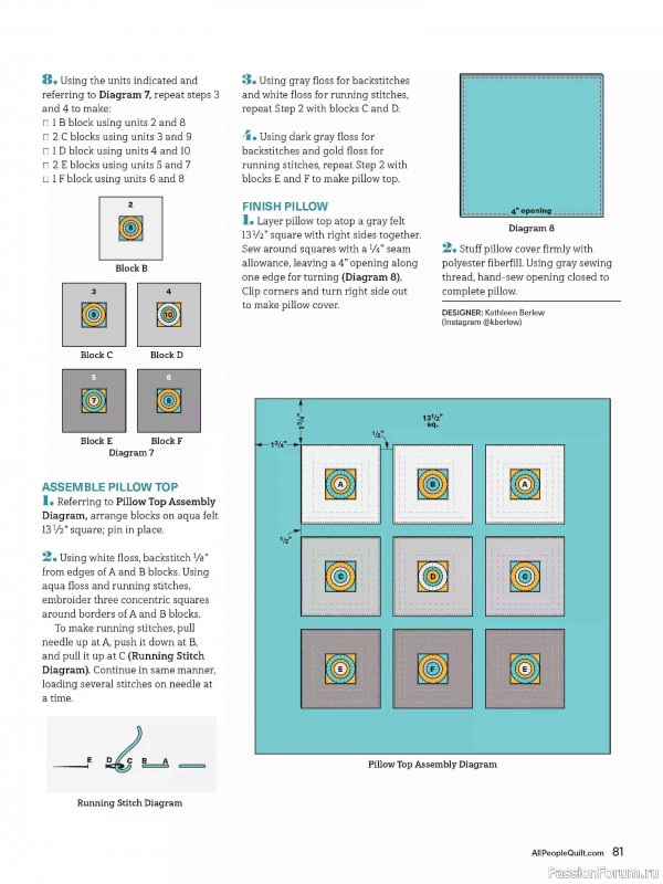 Коллекция проектов для рукодельниц в журнале «American Patchwork & Quilting №198 2025»