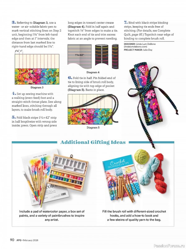 Коллекция проектов для рукодельниц в журнале «American Patchwork & Quilting №198 2025»