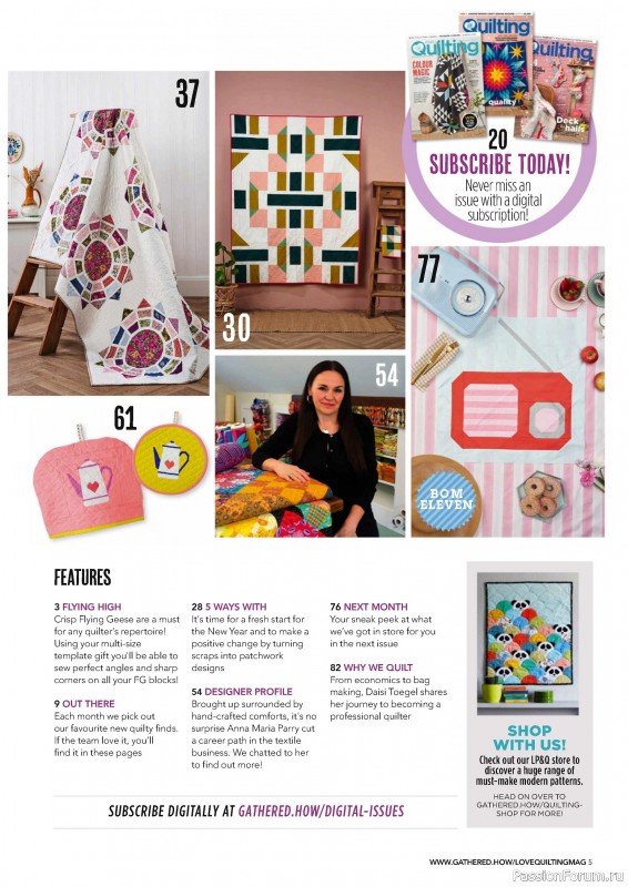 Коллекция проектов для рукодельниц в журнале «Love Patchwork & Quilting №145 2024»
