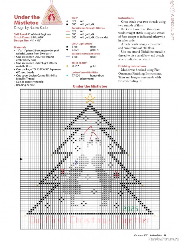 Коллекция вышивки в журнале «Just CrossStitch - Christmas 2025»