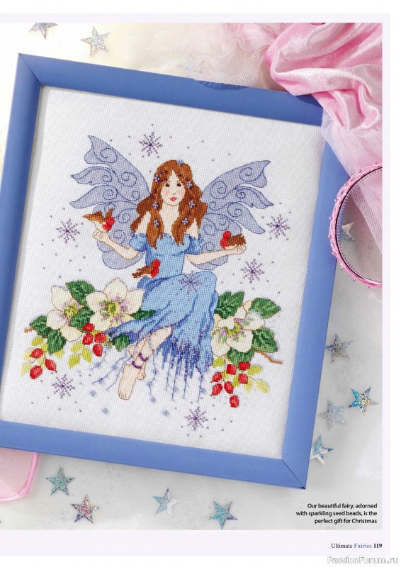 Коллекция вышивки в журнале «Ultimate CrossStitch Faries - November 2025»