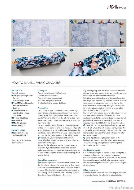 Коллекция проектов для рукодельниц в журнале «Mollie Makes - Christmas Crafting 2025»