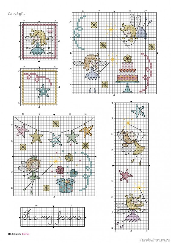 Коллекция вышивки в журнале «Ultimate CrossStitch Faries - November 2025»