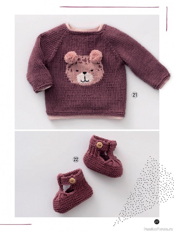 Вязаные модели для детей в журнале «Baby Maschenmode №52 2022»