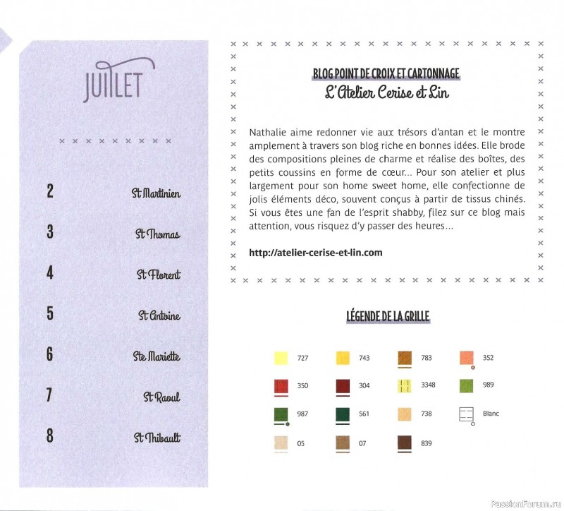 Коллекция вышивки в книге «Reves de fleurs - 2026»