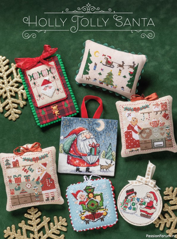 Коллекция вышивки в журнале «Just CrossStitch - Christmas 2025»