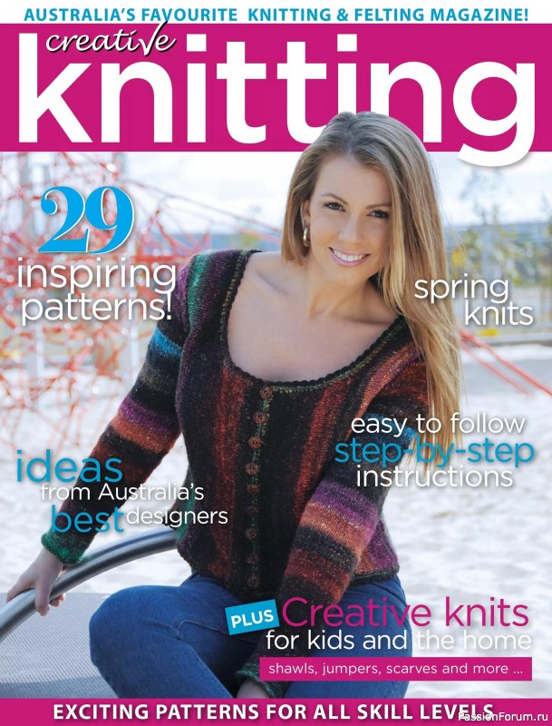 Вязаные модели спицами в журнале «Creative Knitting №91 2025»