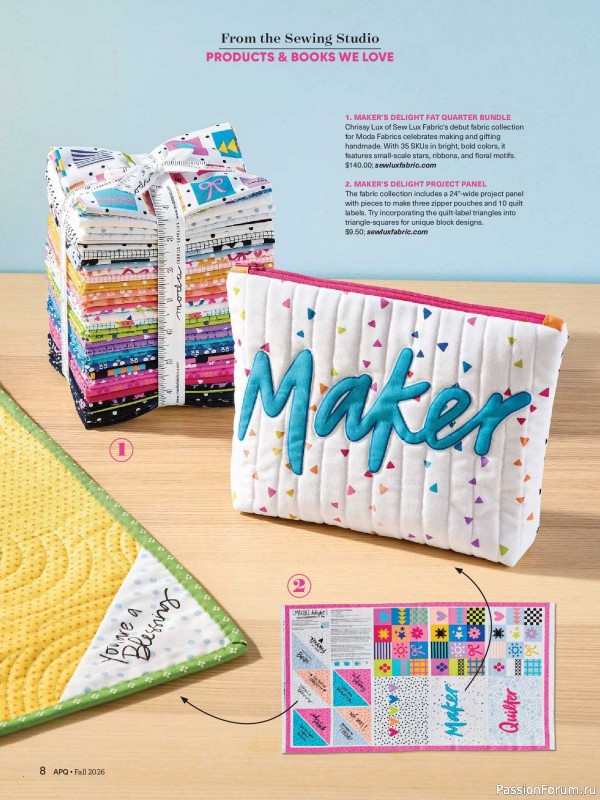 Коллекция проектов для рукодельниц в журнале «American Patchwork & Quilting №201 2026»