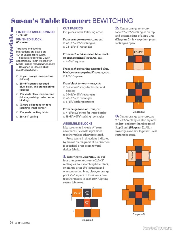 Коллекция проектов для рукодельниц в журнале «American Patchwork & Quilting №201 2026»