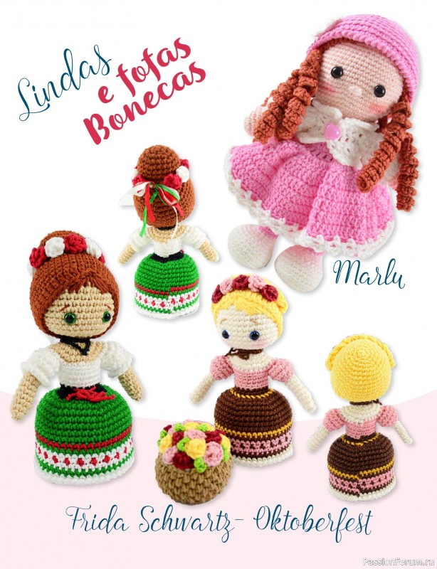 Вязаные проекты крючком в журнале «Mega Artesanato Ed.118 Amigurumis»