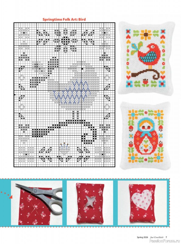 Коллекция вышивки в журнале &laquo;Just CrossStitch - Spring 2026&raquo;