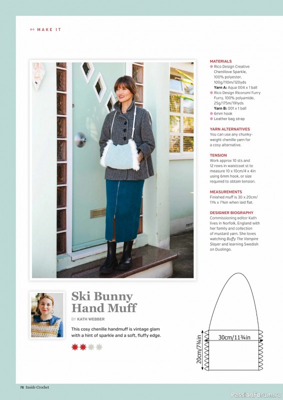 Вязаные проекты крючком в журнале «Inside Crochet №184 2025»