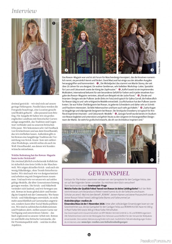 Вязаные проекты спицами в журнале «The Knitter №84 2026 Germany»