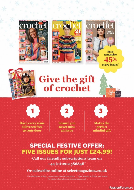 Вязаные проекты крючком в журнале «Inside Crochet №184 2025»