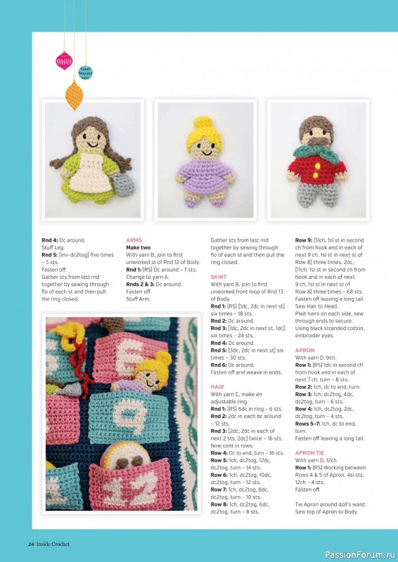 Вязаные проекты крючком в журнале «Inside Crochet №184 2025»