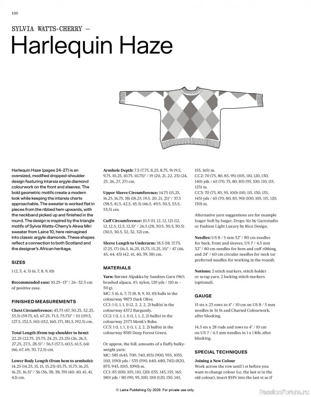 Вязаные проекты в журнале &laquo;Laine Magazine - Anniversary Issue 2026&raquo;. Часть 2