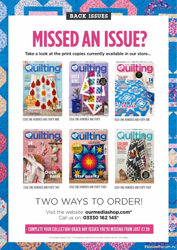 Коллекция проектов для рукодельниц в журнале «Love Patchwork & Quilting №145 2024»
