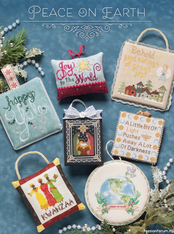 Коллекция вышивки в журнале «Just CrossStitch - Christmas 2025»