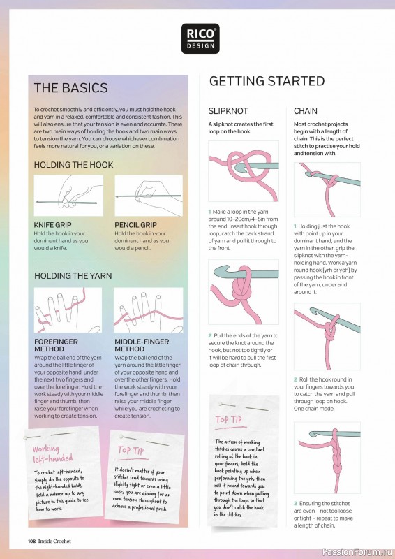 Вязаные проекты крючком в журнале «Inside Crochet №184 2025»