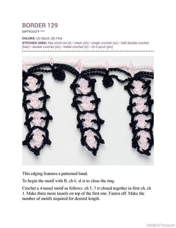 Вязаные проекты в книге &laquo;150 Crochet Borders&raquo;. Часть 3