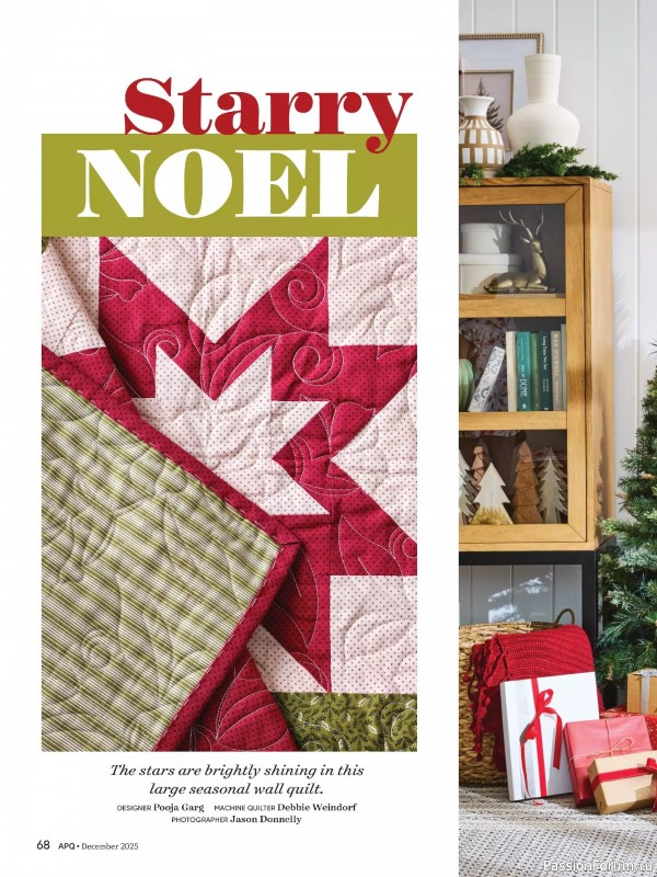 Коллекция проектов для рукодельниц в журнале «American Patchwork & Quilting №197 2025»