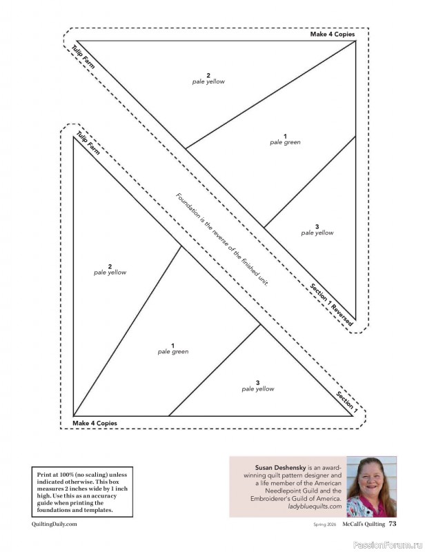 Коллекция проектов для рукодельниц в журнале «McCalls Quilting - Spring 2026»