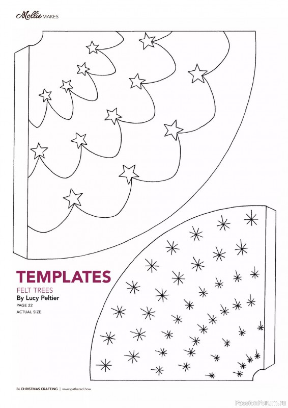 Коллекция проектов для рукодельниц в журнале «Mollie Makes - Christmas Crafting 2025»