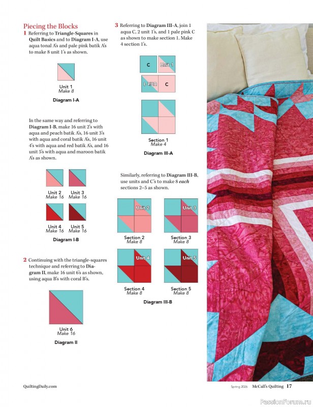 Коллекция проектов для рукодельниц в журнале «McCalls Quilting - Spring 2026»