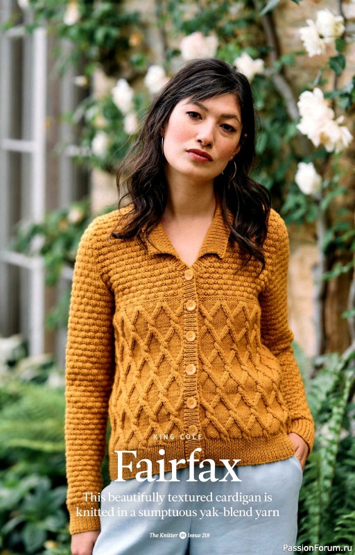 Вязаные проекты спицами в журнале «The Knitter №218 2025»