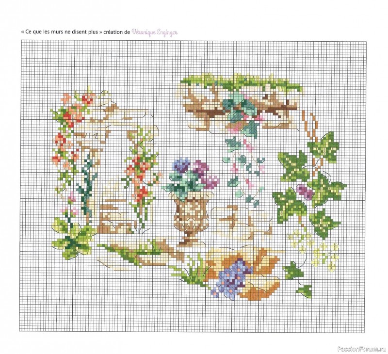 Коллекция вышивки в книге «Reves de fleurs - 2026»