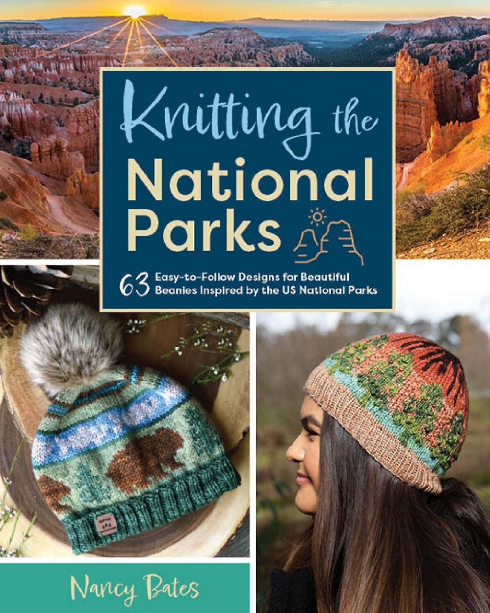 Коллекция моделей шапок в книге «Кnitting the National Parks»