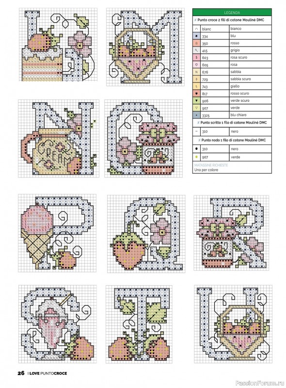 Коллекция вышивки в журнале «I Love Punto Croce Speciale №10 2022»